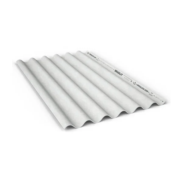 Telha de fibrocimento ondulada 2,44m x 1,10m 5mm